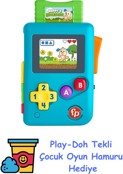Eğlen ve Öğren Köpekçiğin Oyun Macerası Türkçe Dil Desteğiyle Bebekler ve Yürüme Çağındaki Çocuklar Için Fisher-Price Eğlen ve Öğren Köpekçiğin Oyun Macer + Play-Doh Oyun Hamuru