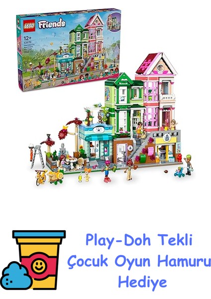 Friends Heartlake City Daireleri ve Mağazaları 42670-12 Yaş ve Üzeri Genç Kız ve Erkekler Için Mini Bebek Içeren Yaratıcı Oyuncak Yapım Seti, Doğum Günü Hediyesi + Play-Doh Oyun Hamuru