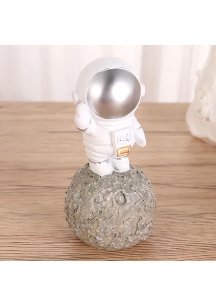 Lüks Modern Astronot Figür Biblo 12 cm Ev Ofis Masa Süsü Dekoratif Uzay Temalı Hediyelik Heykel modelleri