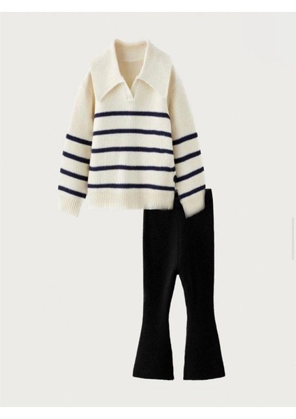 Kız Çocuk Triko Kazak ve Ispanyol Paça Fitilli Tayt fiyatları