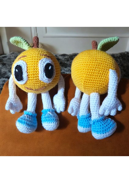 El Örgüsü Amigurumi Portakal Oyuncak Bebek – El Yapımı Organik Ip – %100 Pamuk – Bebek ve Çocuklar Için fiyatları
