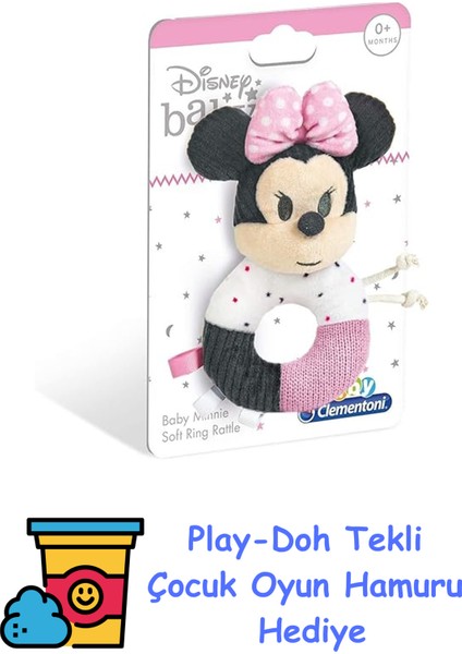 , Clementoni Bebek Minnie Yumuşak Halka Oyuncak, 17338, Karışık + Play-Doh Oyun Hamuru