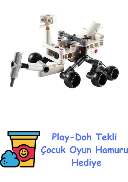 Technic Nasa Mars Rover Perseverance 30682 – 7 Yaş ve Üzeri Uzay Meraklısı Erkek ve Kız Çocukları Için Hayal Gücünü Geliştiren Yaratıcı Oyuncak Yapım Seti, Uzay T + Play-Doh Oyun Hamuru