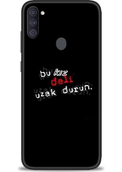 Samsung Galaxy A11 Hd Baskılı Kılıf + Seramik Tam Kaplayan Ekran Koruyucu 398