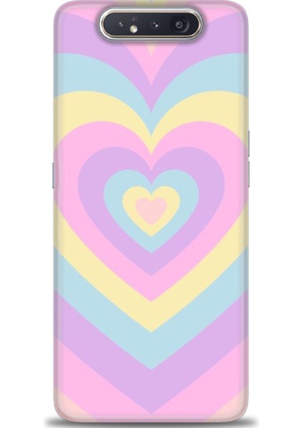 Samsung Galaxy A80 Hd Baskılı Kılıf + Seramik Tam Kaplayan Ekran Koruyucu 198