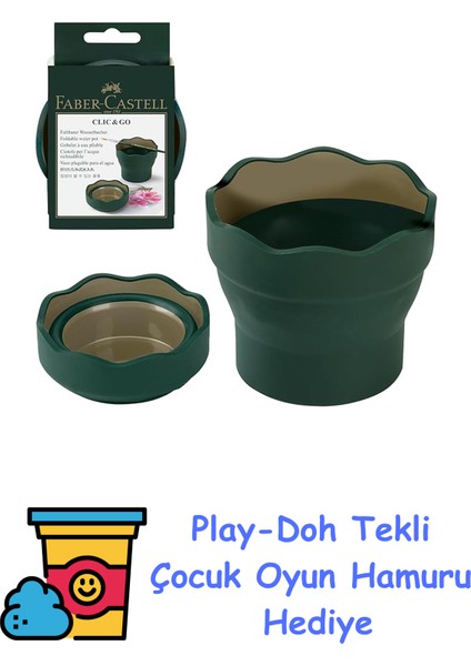 Suluboya Suluğu, Yeşil + Play-Doh Oyun Hamuru