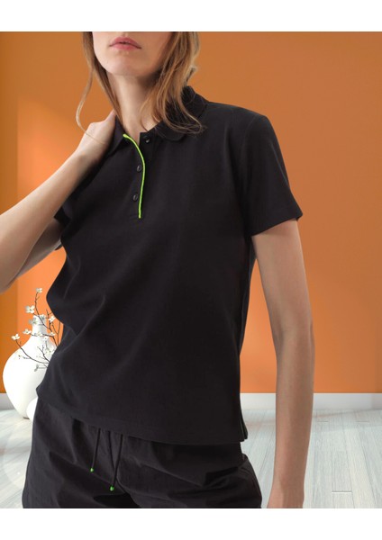 xint Kadın Regular Fit Pamuklu Basic Polo Yaka Tişört fırsatları