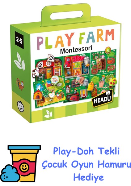 Play Farm Montessorı (2-5 Yaş) MU23608 + Play-Doh Oyun Hamuru