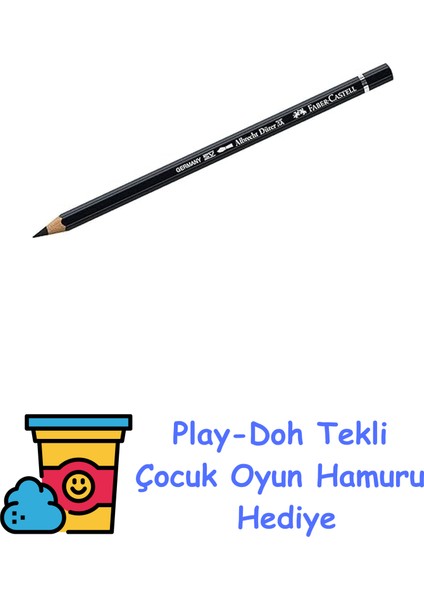 Aquarellstift Albrecht Duerer, Siyah + Play-Doh Oyun Hamuru