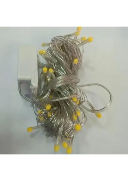 10M 100 LED Damla Uçlu LED Işık Beyaz Işık Şeffaf Kablo indirimleri