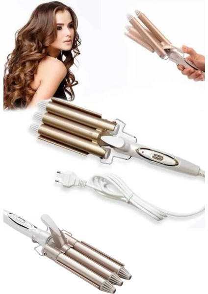 Techmrt Wag Maşa Yeni Nesil Yüksek Isı Ayarlı Seramik Kaplama Saç Şekillendirici Doğal Bukle fırsatları