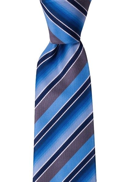 Koyu Mavi Çizgili 8 cm Genişliğinde Kravat fiyatları