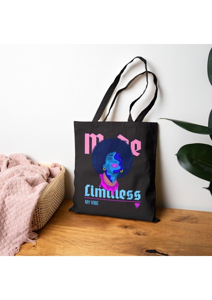 Limitless Mode – Siyah Gabardin Tote Çanta fırsatları