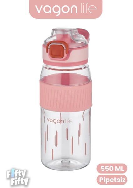 550 ml Rahat Içim (Pipetsiz) Taşıma Kulplu Çocuk Su Matarası -VGN3001ML550