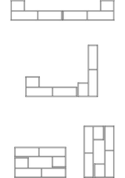 Bucak Çok Amaçlı Kitaplık Tv Ünitesi Meşe indirimleri