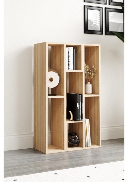 Bucak Çok Amaçlı Kitaplık Tv Ünitesi Meşe