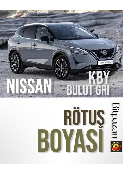 Nıssan Kby Bulut Gri Rötuş Boyası 25ML Fırçalı Şişe – Qashqai, X-Trail, Juke