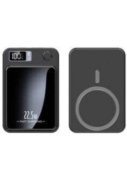 Techmrt Magsafe Hızlı Şarj 10.000 Mah Wireless Şarj Powerbank Android ve Ios Uyumlu modelleri