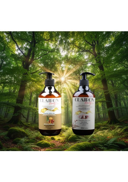 Argan Tuzsuz Şampuan ve Argan Besleyici Saç Kremi 500 ml 500ML