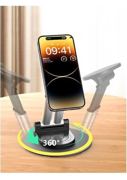 360° Dönebilen Katlanabilir Mıkantıslı Telefon ve Tablet Standı Stand-19 fiyatları