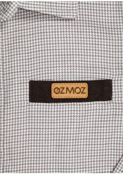 Pamuklu Pötikare Baharlık Erkek Çocuk Sportif Gömlek Açık Kahve modelleri