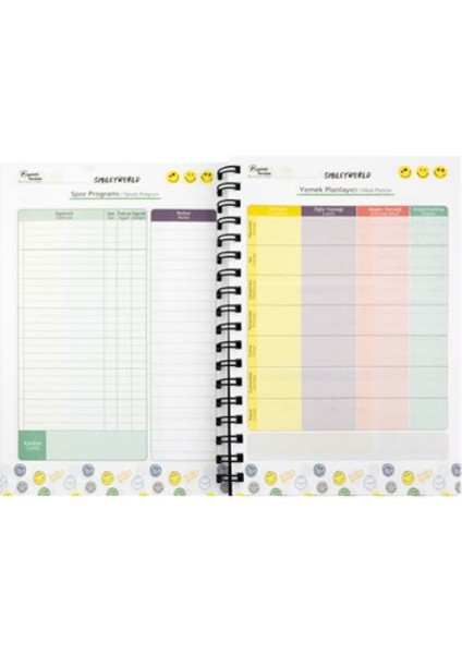 Smiley 17X24 Spiralli Haftalık, Aylık, Yıllık 100 Yaprak fırsatları