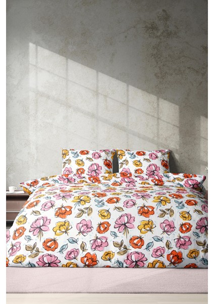 Cotton Collection Ranforce Nevresim Takımı Çiçek Bahçesi