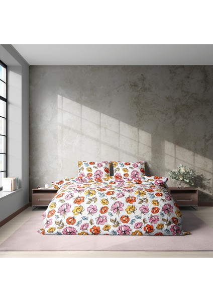 Cotton Collection Ranforce Nevresim Takımı Çiçek Bahçesi fiyatları