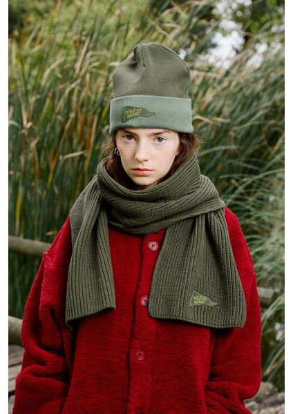 Wild At Heart Triko Atkı - Haki