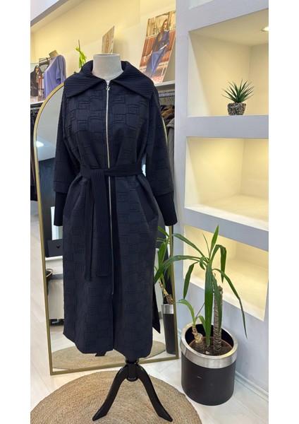 6004 Kolları Ribana Kap-Lacivert