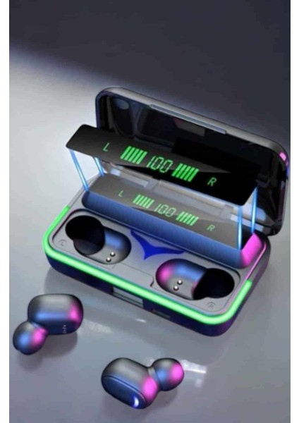 E10 Bt Rgb Işıklı 5.1 Kablosuz Bluetooth Kulaklık + Powerbank Şarj Kutusu – Android & Ios Uyumlu modelleri
