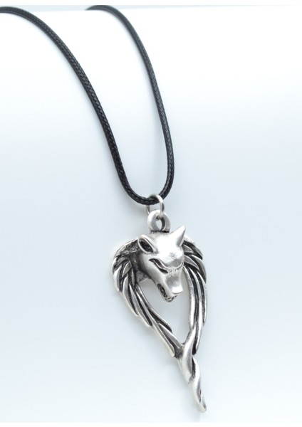 Anubis Ölüm ve Ceza Tanrısı Gümüş Kaplama Deri Ip Kolye