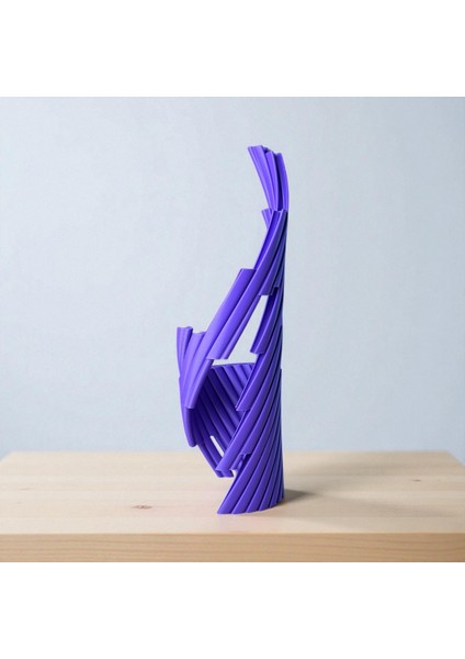 Spiral Kinetik Stres Oyuncağı – Dönebilen Form Değiştiren Masa Üstü Obje | Kabuk Factory Tasarımı modelleri