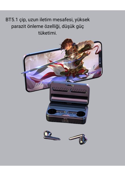 3500 Mah Şarj Kutulu Bluetooth 5.1 Kablosuz Kulaklık – Dokunmatik, Suya Dayanıklı modelleri