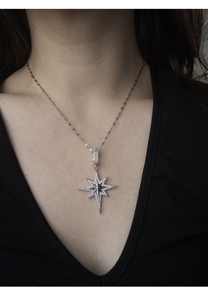 Gümüş Rengi Sirius Kutup Yıldızı Kolye fiyatları