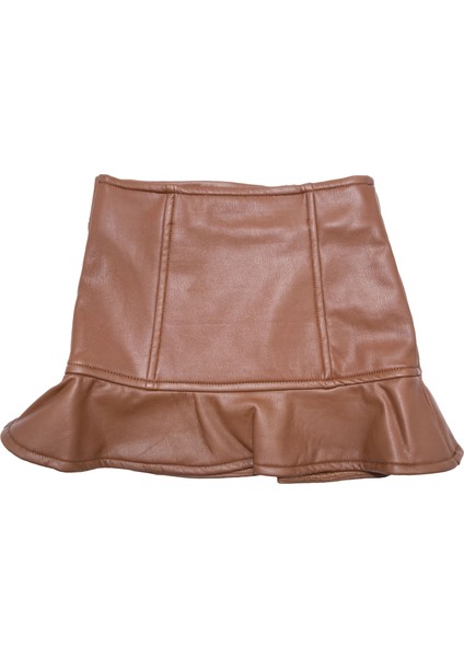 Içi Kadife Kaplı Suni Deri Kışlık Kız Çocuk Etek fiyatları