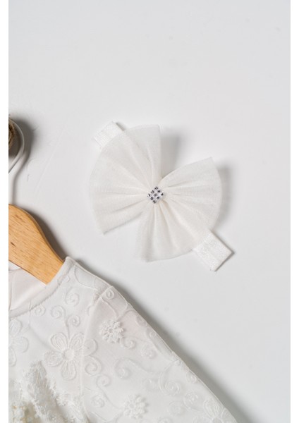 Kız Bebek Mevlütlük Dantelli Bandanalı Elbise fiyatları