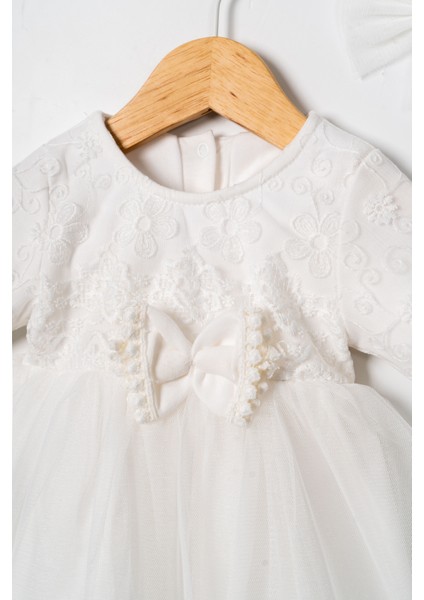 Kız Bebek Mevlütlük Dantelli Bandanalı Elbise fırsatları