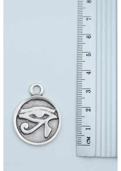 Ra'nın Gözü Madalyon Gümüş Kaplama Deri Ip Kolye modelleri