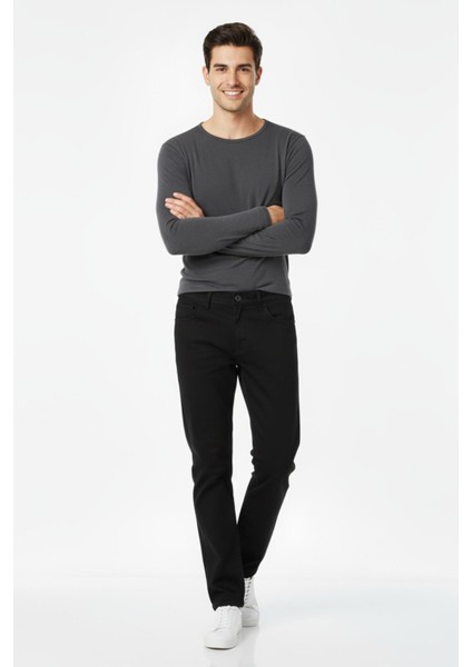 Erkek Siyah Kanvas Likralı Pantolon BGL-ST04890 fiyatları
