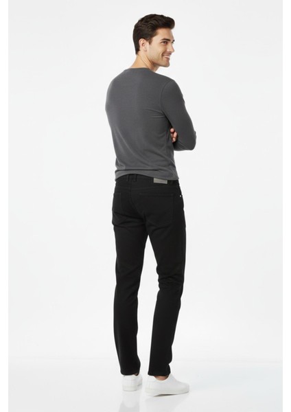 Erkek Siyah Kanvas Likralı Pantolon BGL-ST04890 modelleri