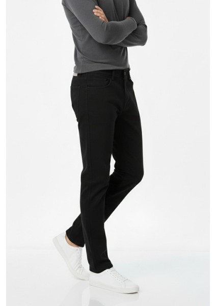 Erkek Siyah Kanvas Likralı Pantolon BGL-ST04890 indirimleri