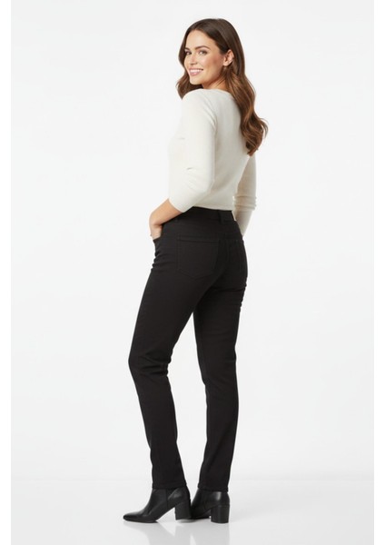 Kadın Siyah Kanvas Likralı Pantolon BGL-ST04889 modelleri