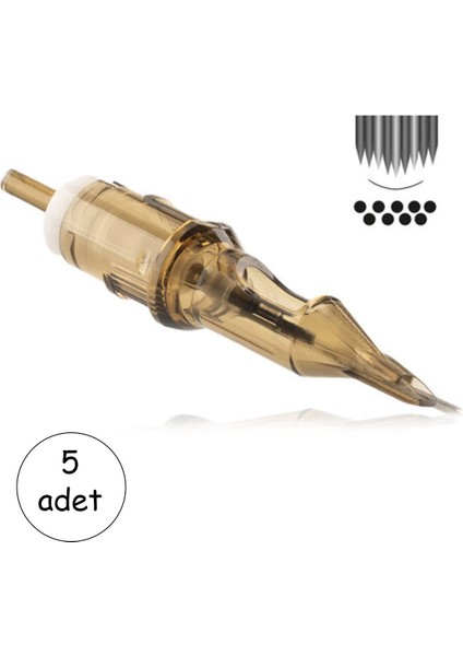 Kartuş Dövme Iğnesi 9rm 5’li Set – Dolgu ve Gölge Magnum Iğnesi #1209RM Cartridge Tattoo Needle