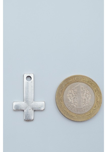 Minimal Ters Haç Gümüş Kaplama Deri İp Kolye fırsatları
