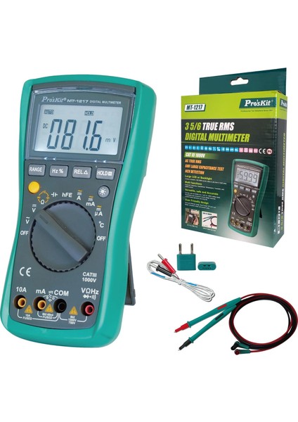 Proskit MT-1217 Multimetre Ölçü Aleti Dijital
