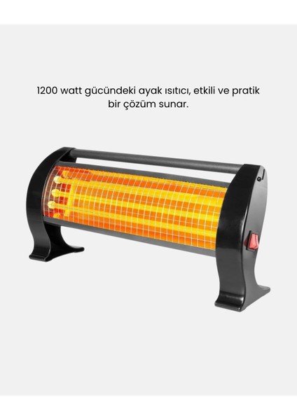 1200 Watt Ayak Isıtıcı – Hızlı Isınma, 2 Yıl Garantili ve Şık Tasarım fırsatları