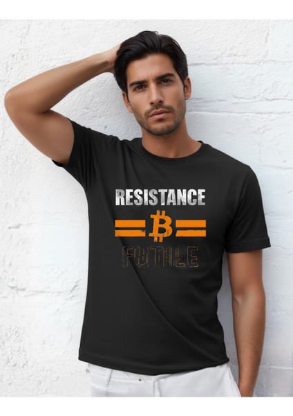 Devısso Traders Resistance B Futile - Bitcoin - Trader, Borsaci Erkek Siyaht-Shirt