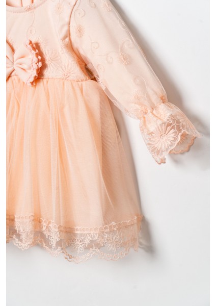 Kız Bebek Mevlütlük Dantelli Bandanalı Elbise fırsatları