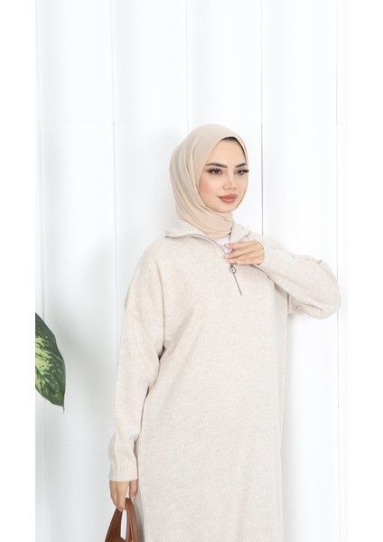 Fitilli Fermuarlı Triko Elbise fırsatları